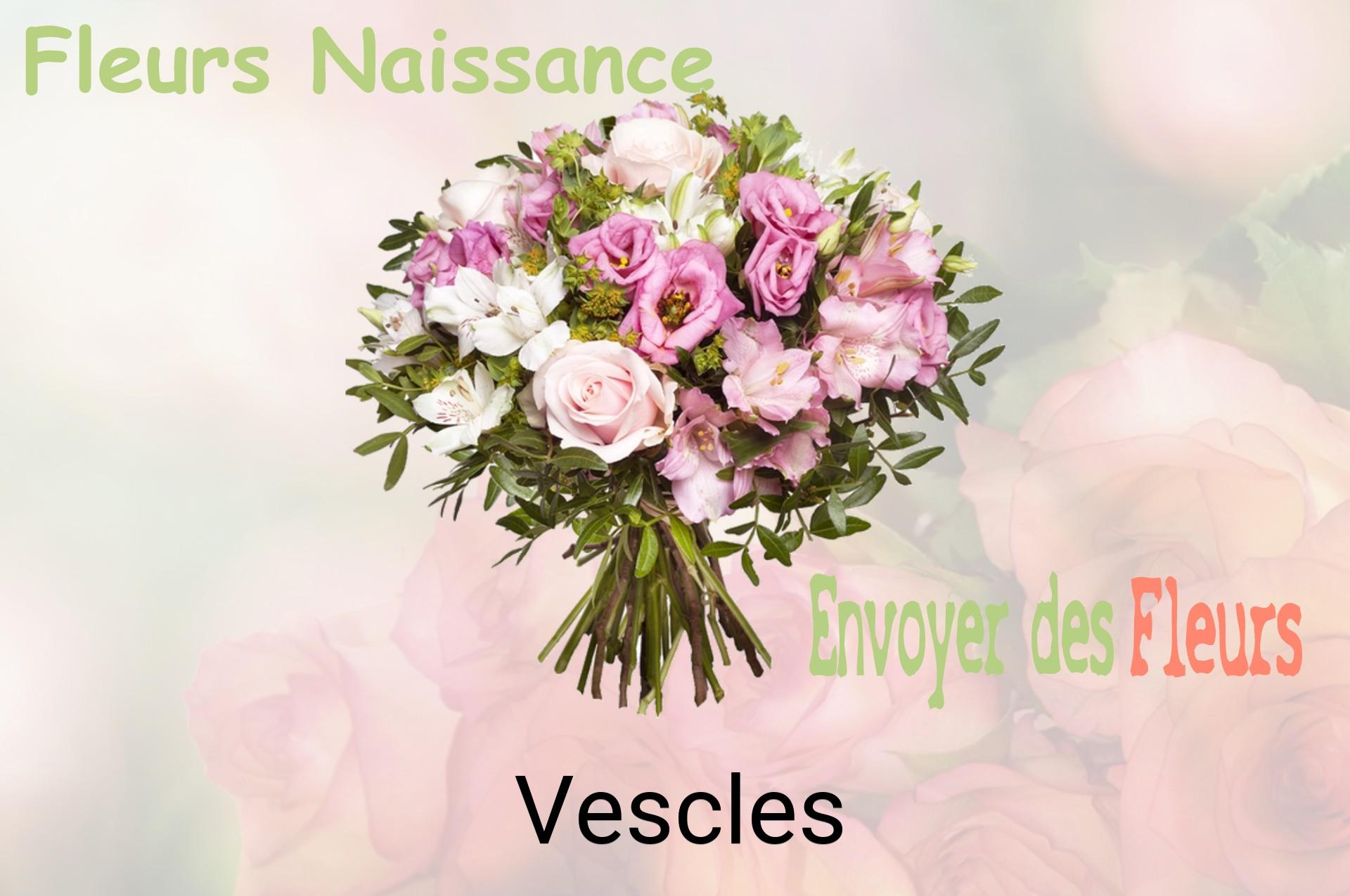 Bouquet de fleurs de naissance livré à Vescles